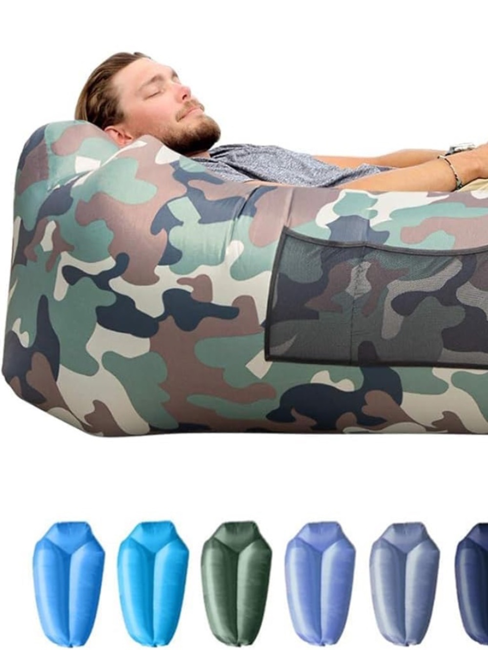 Inflatable Lounger Beach Chair - Air Sofa Hammock Inflatable Couch
